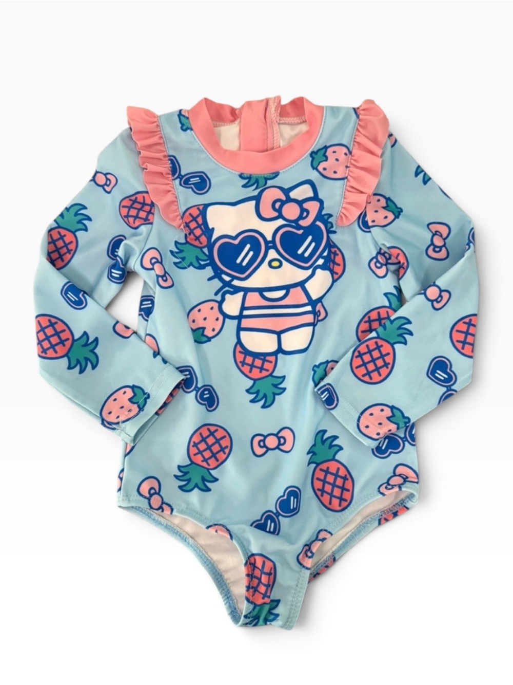 Hello Kitty Bathing Suit w/ long sleeves - Size 2T
